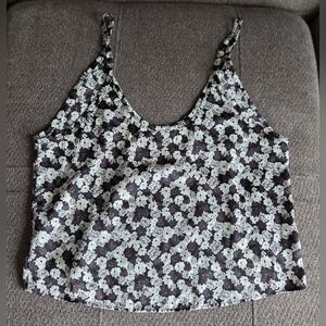 Talula Crop Polyester Tank In Size S.